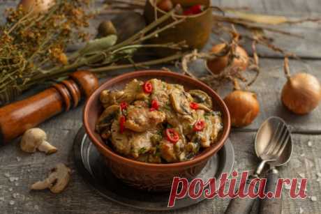 Мясо с грибами на сковороде — вкусное домашнее рагу. Пошаговый рецепт с фото — Ботаничка.ru