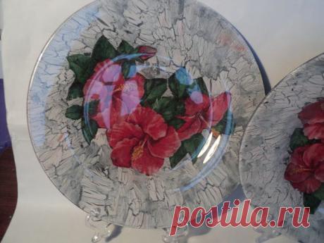 мои новые тарелочки / Декупаж. Работы пользователей / PassionForum - мастер-классы по рукоделию