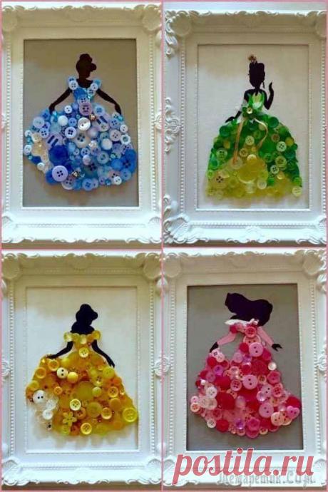 30 необычных идей поделок из пуговиц