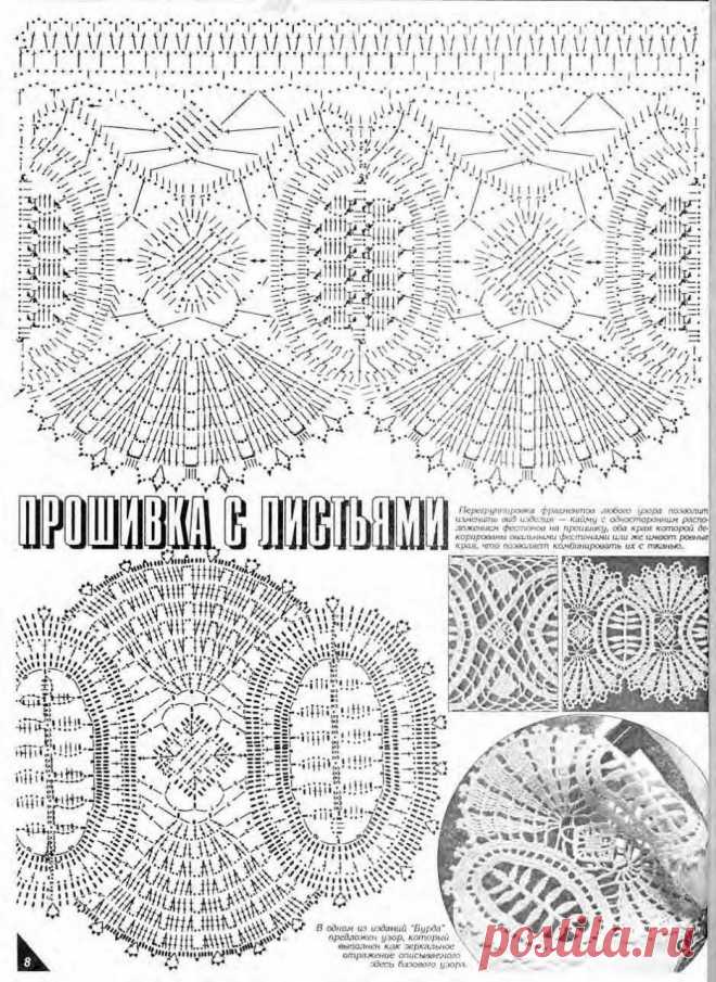 Красивое винтажное кружево крючком
