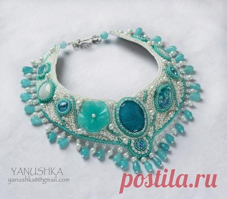 Колье Песнь Сирены | biser.info - всё о бисере и бисерном творчестве