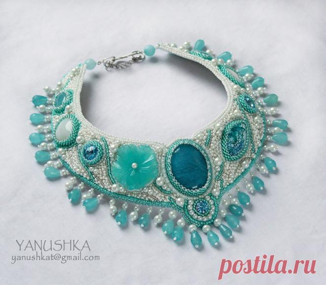 Колье Песнь Сирены | biser.info - всё о бисере и бисерном творчестве