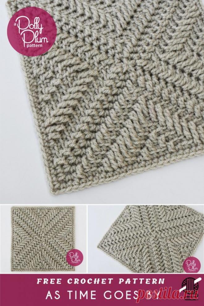 Afghan crochet block free pattern