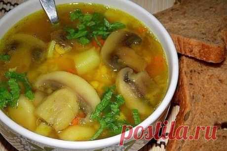 ДЕНЬ ПЕРВОГО БЛЮДА. Гороховый суп с курицей и грибами
