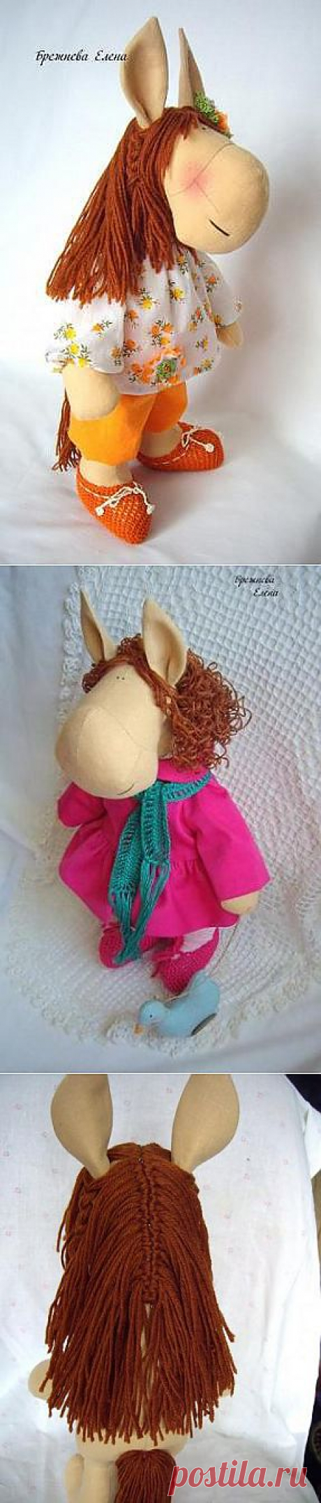 Лошадка (подробный мастер класс и выкройки).