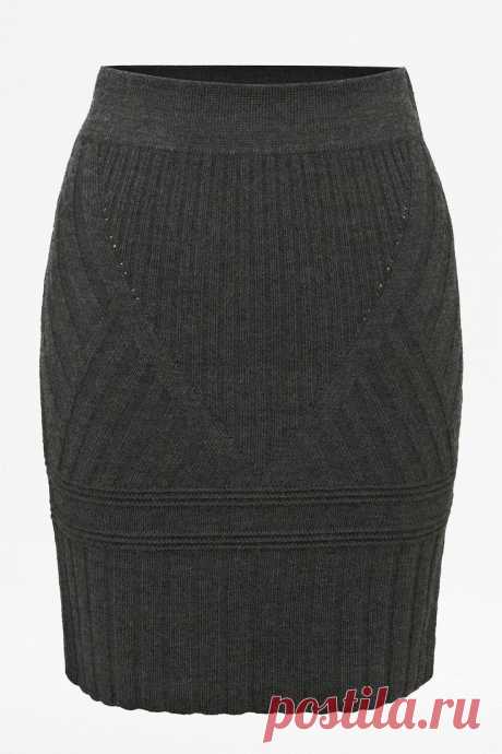 ENGINEERED RIB KNITS SKIRT