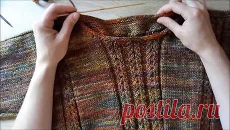 Обработка горловины полым шнуром