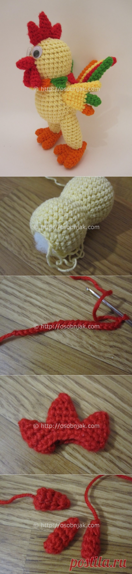 Петух крючком схема вязания | Особняк