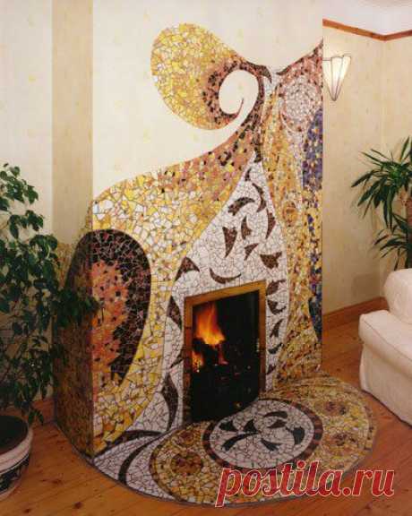 Panoramio - Photo of mosaic fireplace
