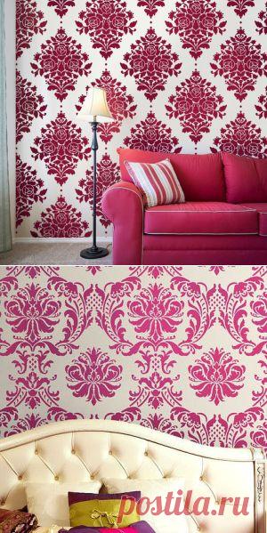 Узор дамаск в интерьере. Советы по применению.