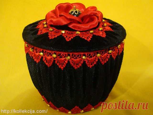 Шкатулка из пластиковой бутылки. Автор Ольга Брест.