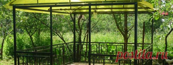 Беседка из металла своими руками на даче: возведение металлической конструкции