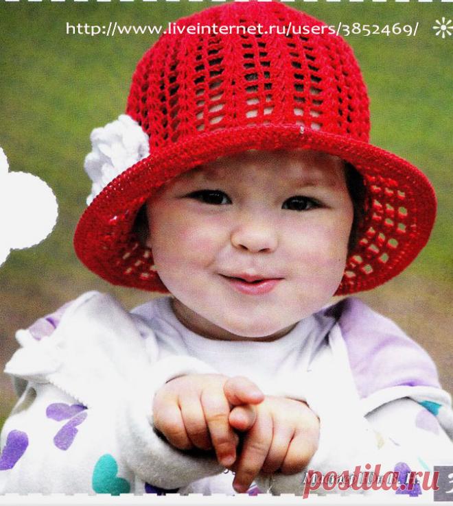 Красная шляпка для девочки