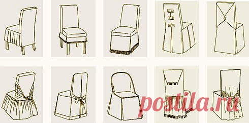 Чехол на стул: выкройка — Сделай сам, идеи для творчества - DIY Ideas