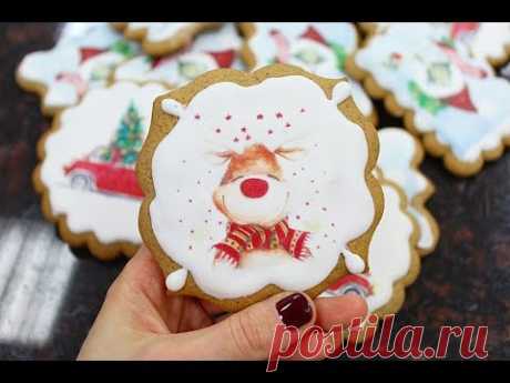 ИМБИРНОЕ ПЕЧЕНЬЕ / РИСУНОК НА ПРЯНИКАХ