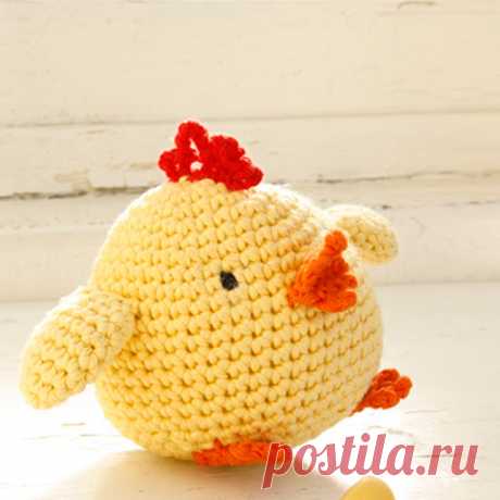 как связать цыплёнка крючком. Описание