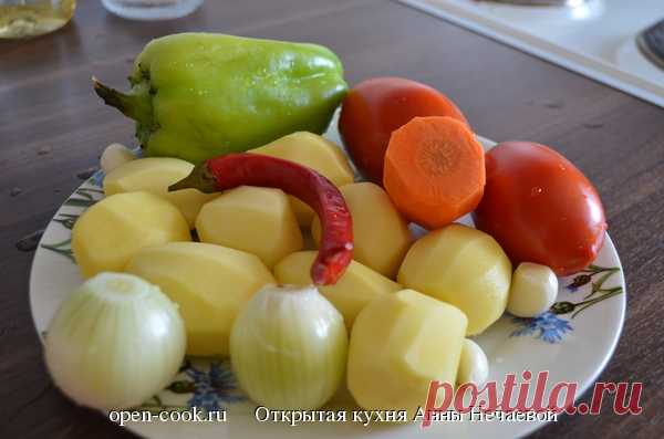 Свинина, тушеная с овощами, пошаговый рецепт с фото