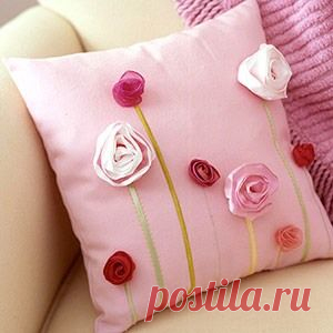 Украшение розами подхватов для штор. Шьем розу для украшения - Блог Три и ночка