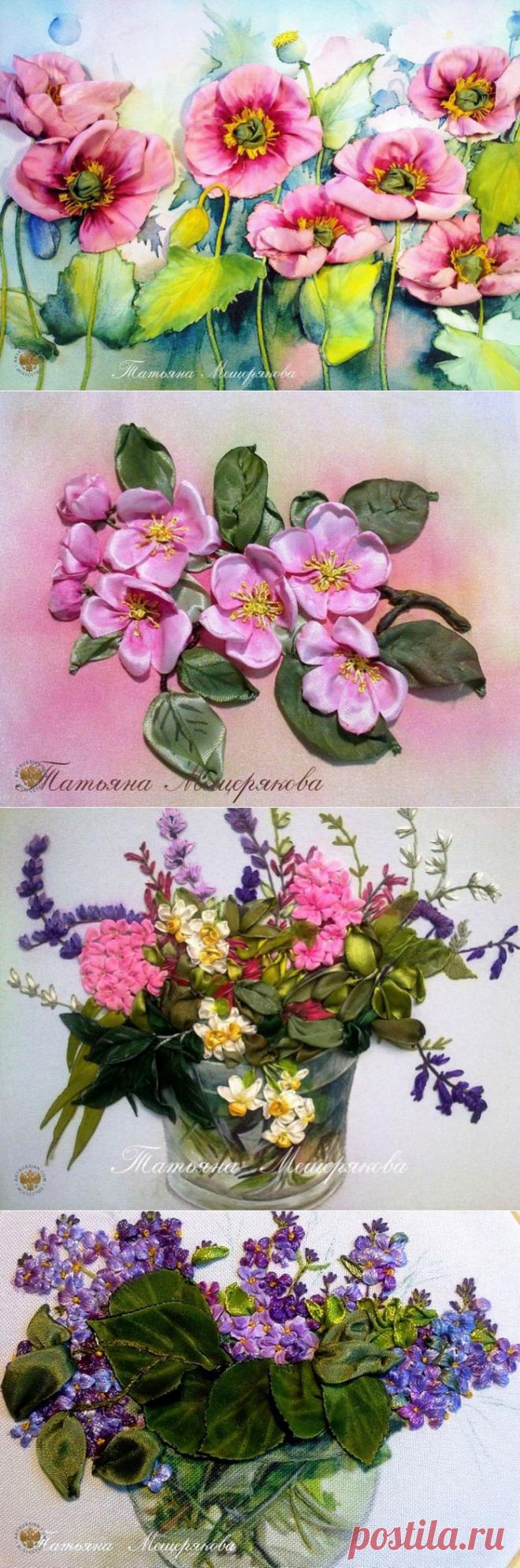 Татьяна Мещерякова. Старый Крым. Вышивка лентами..