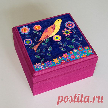 Шкатулочка с птичкой - $22.99 USD