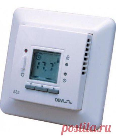 Терморегулятор с простым таймером Devireg 535 купить в Украине, Одессе, Киеве. в интернет-магазине | Тепло и...
Devireg ™ 535 это простой терморегулятор с таймером, специально разработанный для тёплых полов. Однажды запрограмированный, он будет автоматически поддерживать комфортные условия в Вашем доме, несмотря на изменение погоды, путем контроля температуры поверхности пола и/или воздуха в помещении.