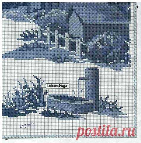 Вышиака крестом - Две подушки 