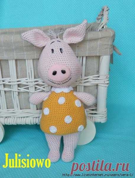 РОЗОВАЯ СВИНКА от JulioToys . Перевод - Виктория Мазур..