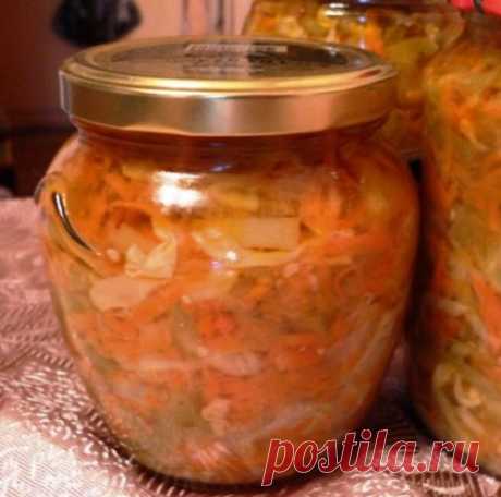 Пора заготавливать салат из капусты на зиму!
