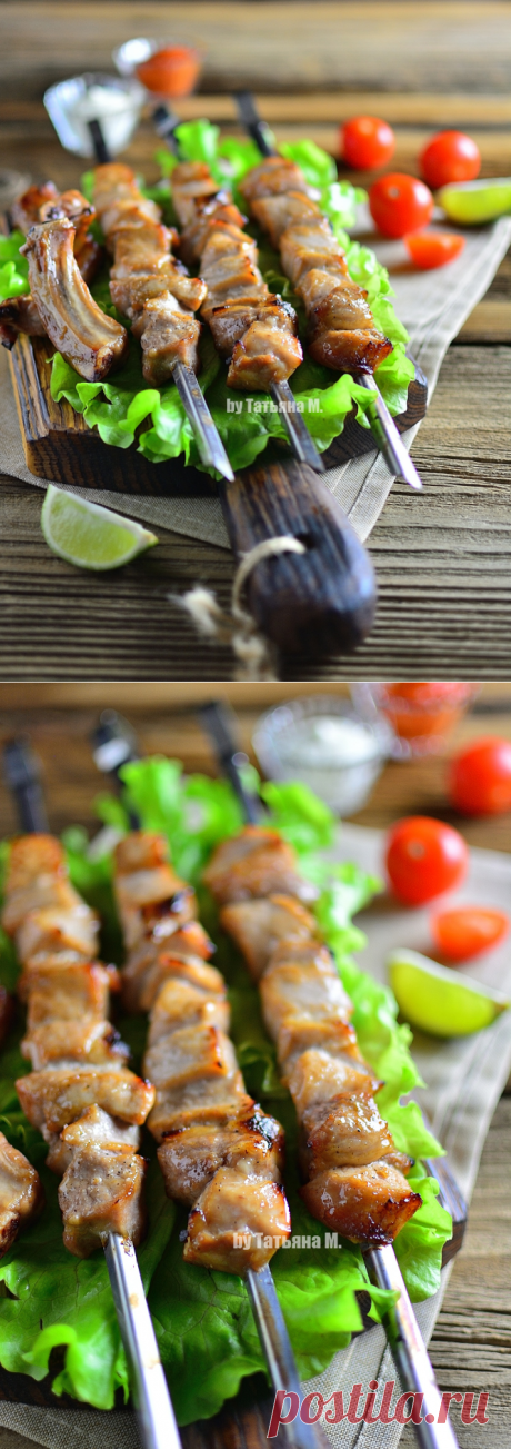 Шашлык из свиной корейки | Кулинарный блог Татьяны М.