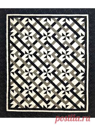 Pieced Lap Quilt & Throw Patterns - Simply Stunning Quilt Pattern