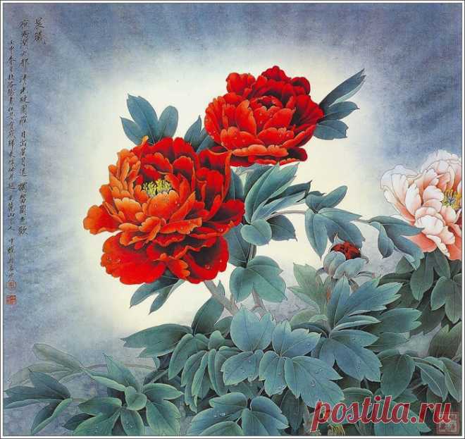 Китайский художник  Zhou Zhongyao
