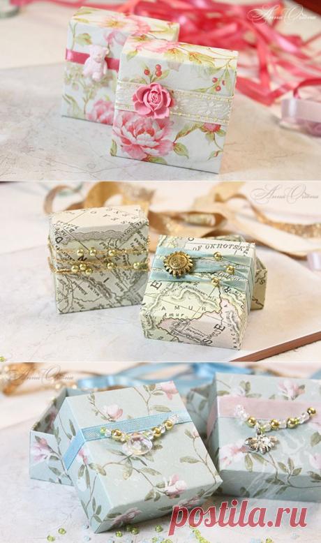 Изготовление и декор упаковки за 10 минут! Или как сделать красивые коробочки) - Ярмарка Мастеров - ручная работа, handmade