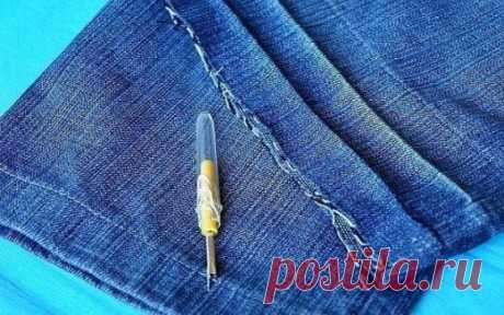 Как удлинить детские джинсы