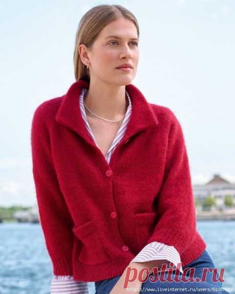 Raglan Cardigan из журнала Nordic Knits 3 Lana Grossa.