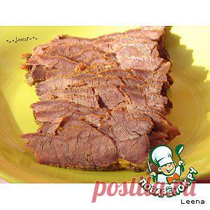 Запеченное мясо "бутербродное" - кулинарный рецепт