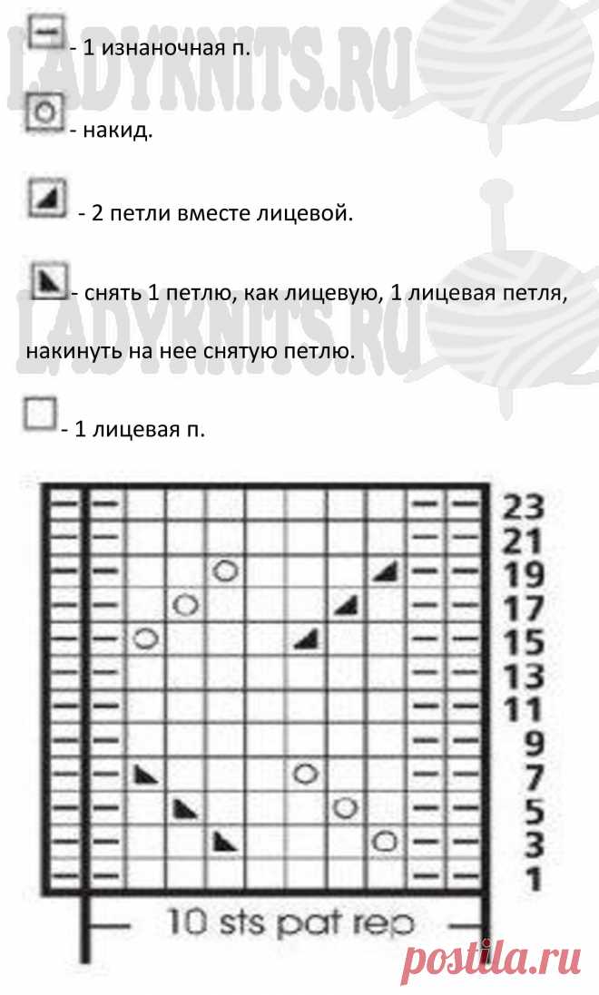 Летний джемпер спицами 