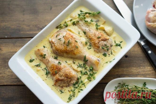 Курица в горчичном соусе с грибами Благодаря такому способу приготовления корочка получается хрустящей и красивой, а мясо — нежным и ароматным.Ингредиенты:
Сливочное масло — 30 г Оливковое масло — 10 г Голени курицы — 6 шт. Грибы — 150 г Чеснок — 3 зубчика
Белое...
