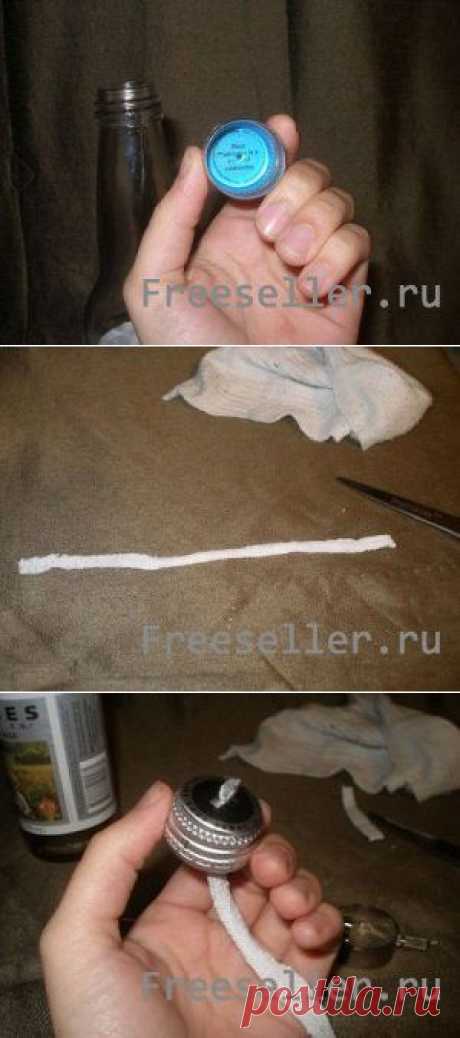 Как сделать свечу из бутылки