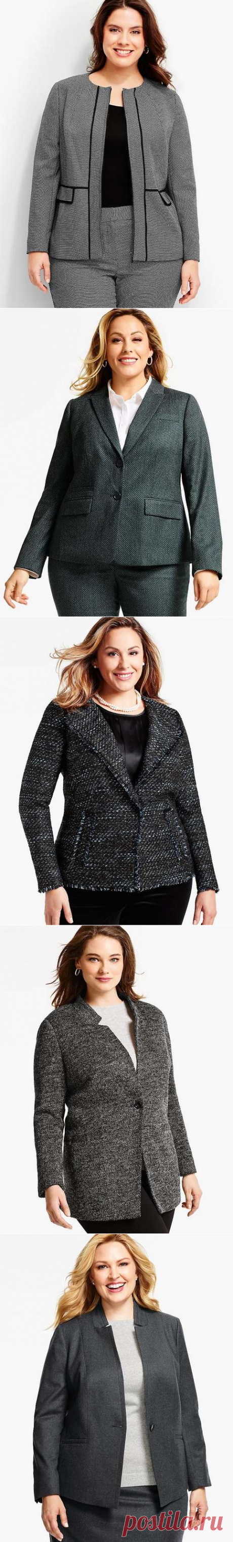 Жакеты и пиджаки для полных женщин американского бренда Talbots, весна-лето 2017