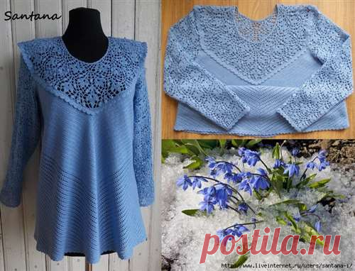 Туника Пролески с потрясающим ажуром