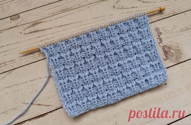 КРАСИВЫЙ Объемный узор спицами для шапки | Enjoy Knitting/Вяжем узоры | Яндекс Дзен