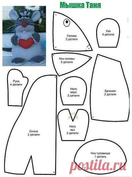 Выкройки одним листом. Удобно! / Разнообразные игрушки ручной работы / PassionForum - мастер-классы по рукоделию