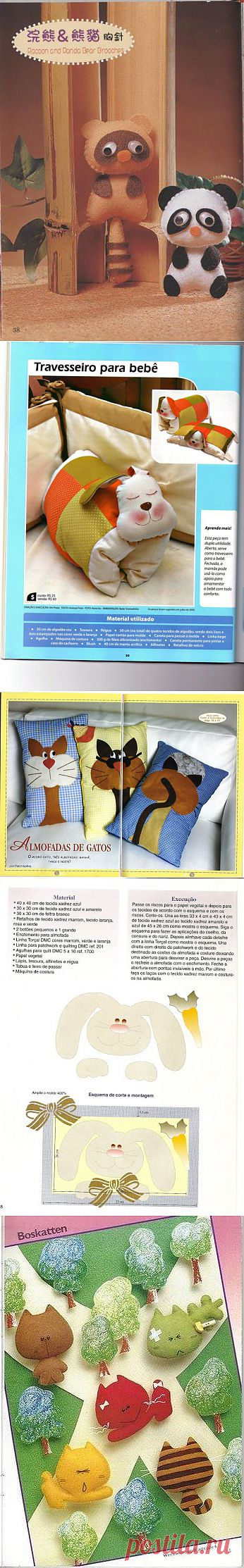 Сшить своими руками много полезного. Шаблоны и мастер классы.