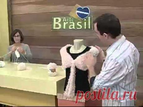ARTE BRASIL - CLAUDIA MARIA - ESTOLA MULTIUSO EM TRICÔ (21/07/2011)