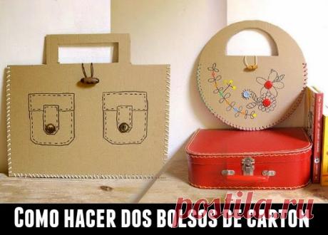 Un Bolso para ella, y un Maletin para el de Carton - enrHedando