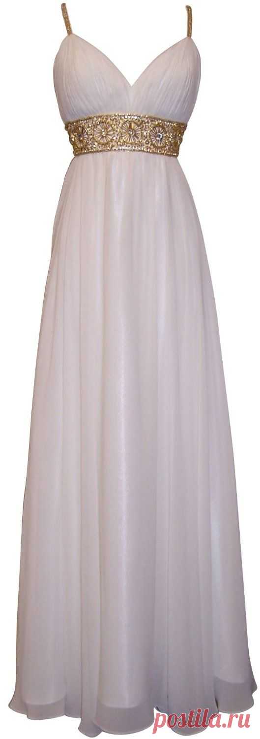 2015 New Prom Dresses A Line With Gold Beads Straps Open Back Long Flowy Chiffon Evening Dress from meetdresse