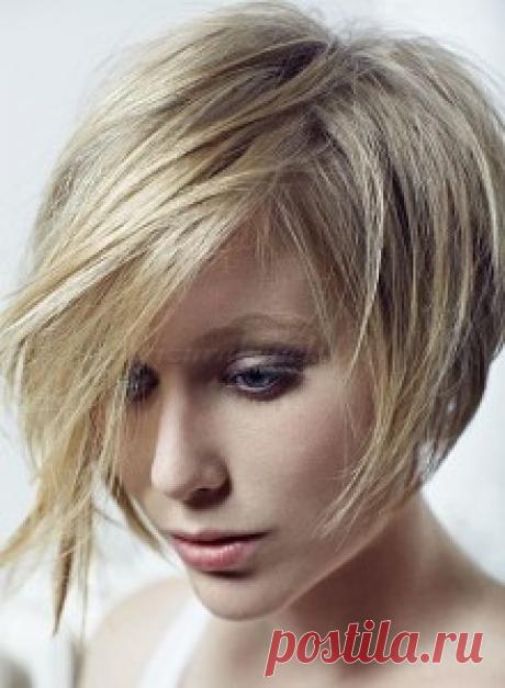 Короткая стрижка Боб Каре Асимметрия с окрашиванием | Стрижки и Прически