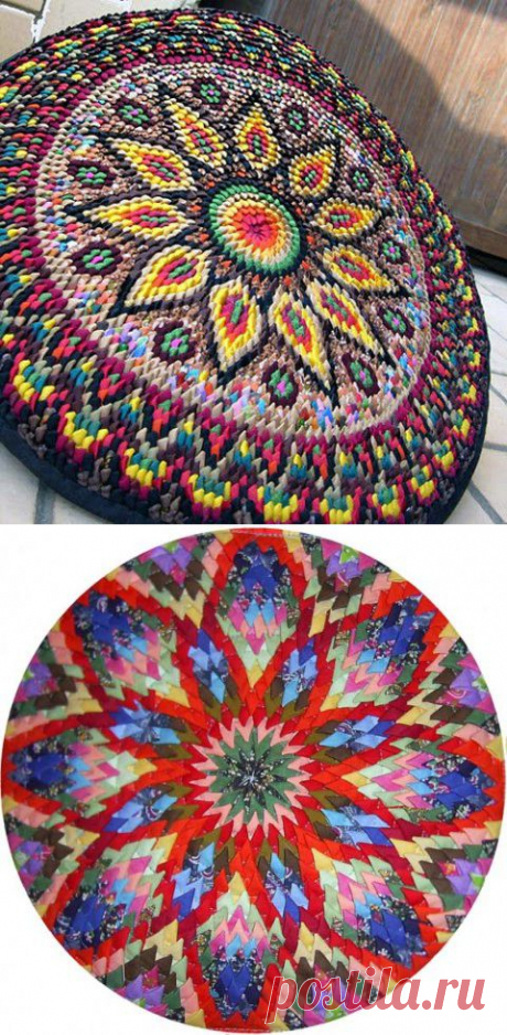 Красивые круглые коврики из уголков | ЖЕНСКИЙ МИР