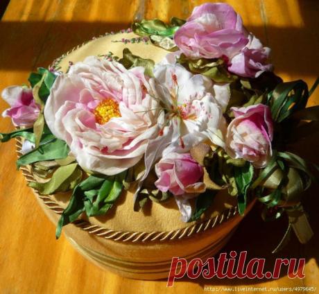 ШКАТУЛКА С ЦВЕТАМИ - 3 МАСТЕР КЛАССА.