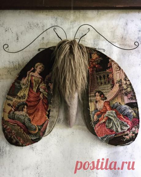 Venetian Tapestry Moth Art Doll by Larysa Bernhardt